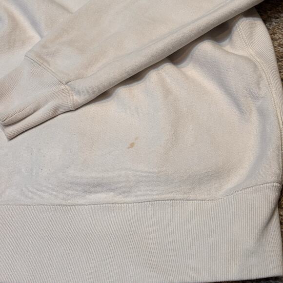 Champion Sweatshirt Crewneck Men's Large Cream Off White Reverse Weave Vintage - Picture 3 of 5